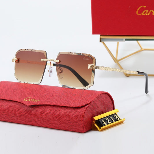 2025 Leopard Head One piece pilot sunglasses 4213