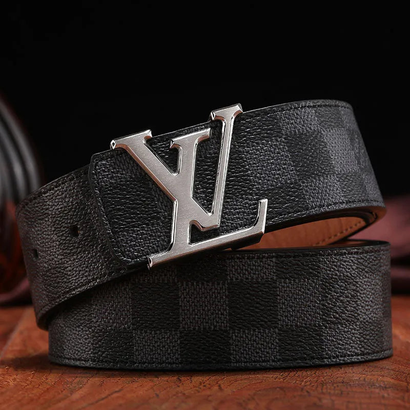 2025 3 Colors printed letter leather belt