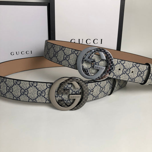 2025 3 Colors  printed letter leather belt