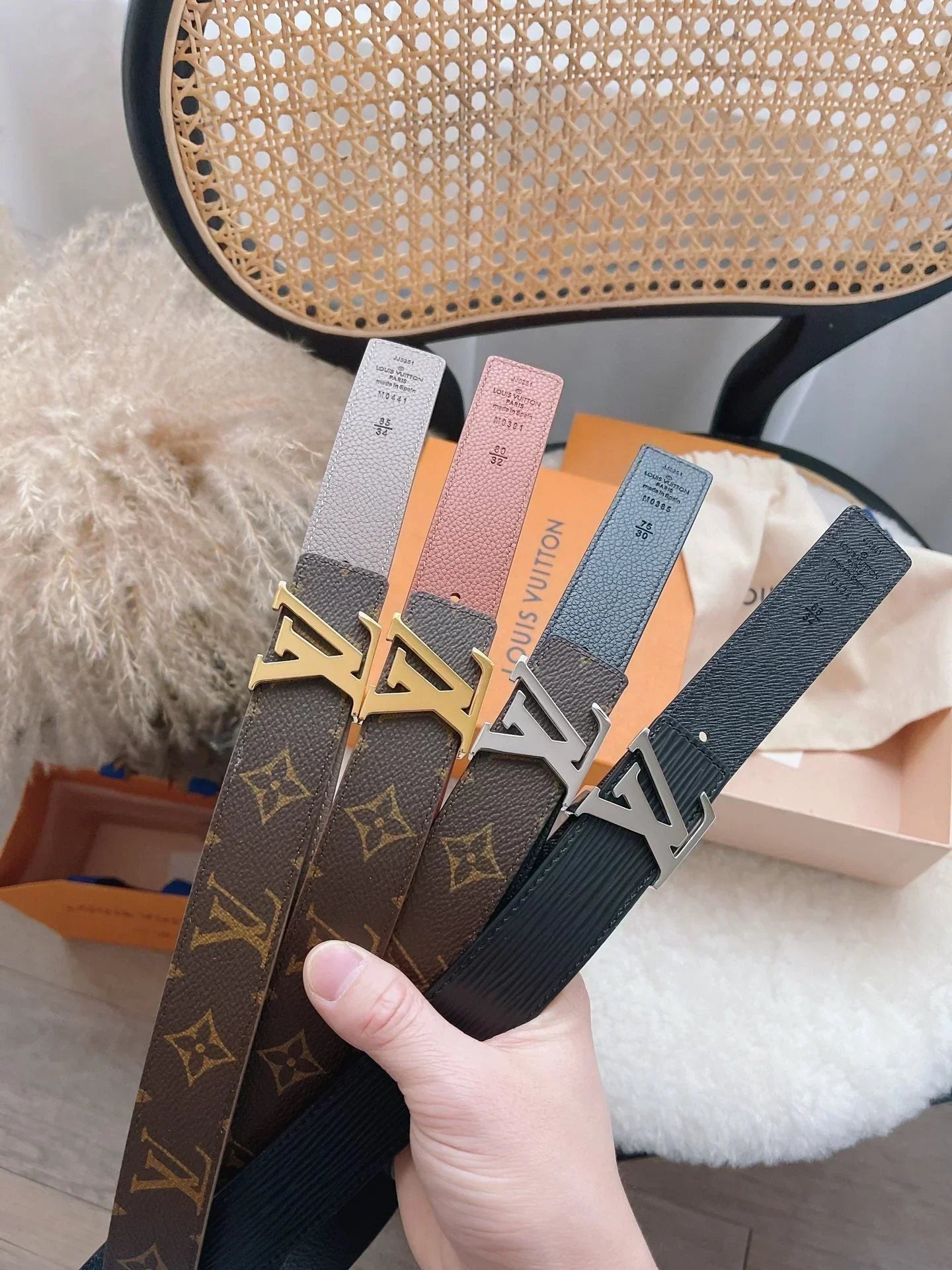 2025 Reversible leather and hardware belt