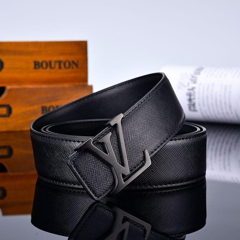 2025 3 Colors  New Letter Black Leather Belt