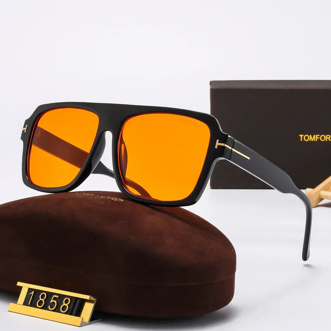 TOM FORD Square Round Sunglasses 1858