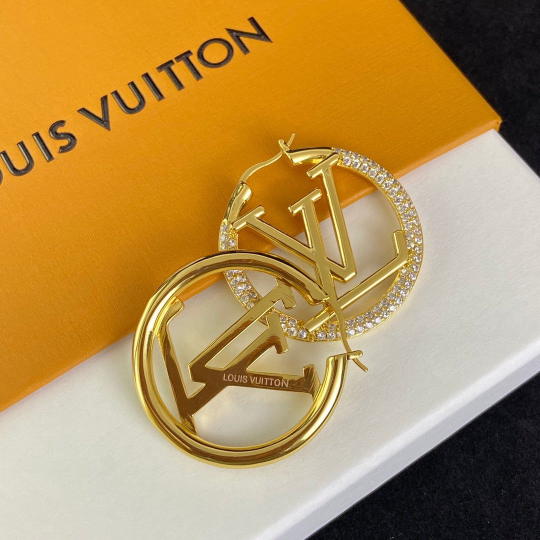 2025 Personalized 4CM Letter Zircon Earrings