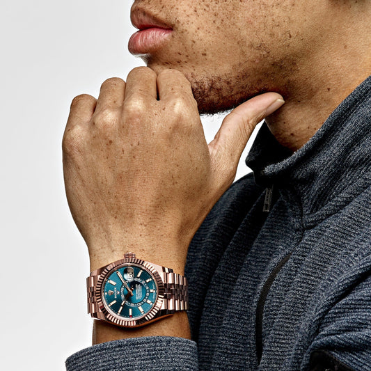2025 Watch Sky-Dweller 336935 Everose Gold Blue Dial Jubilee