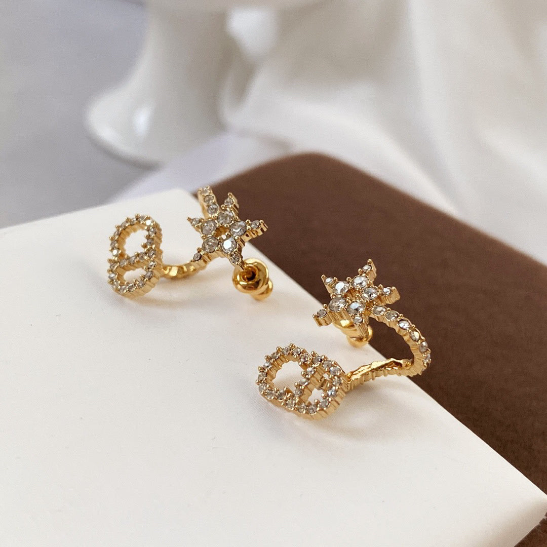 2025 Diamond Star Stud Earrings