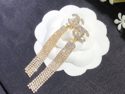 2025 Fashion Crystal Willow Comb Earrings