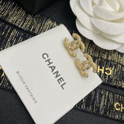2025 Luxury Zircon Double C Stud Earrings