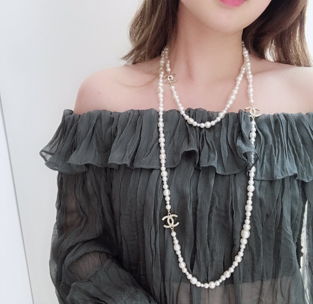 2025 Classic Double Pearl Necklace