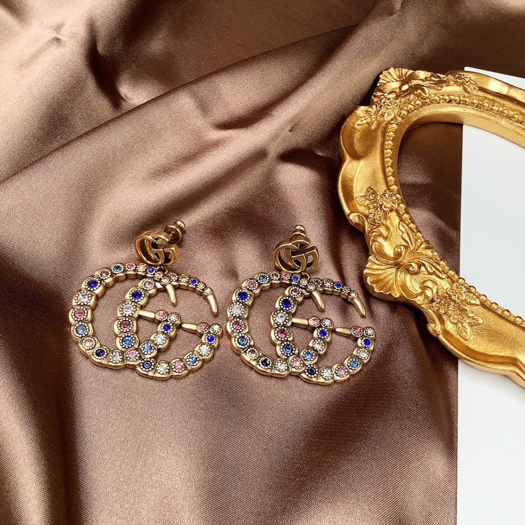 2025 Retro Full Diamond Earrings