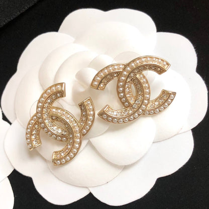 2025 Fashion CC pearl earrings
