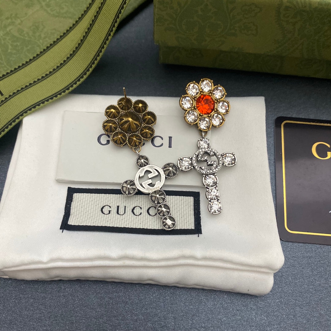 2025 Cross-shaped Diamond Earrings