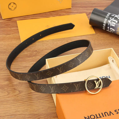 2025 Reversible Solid Calfskin Belt Width 2.0cm