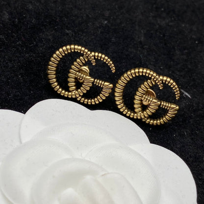 2025 Vintage Double Stud Earrings
