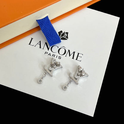 2025 LOGO Crystal Diamond Earrings