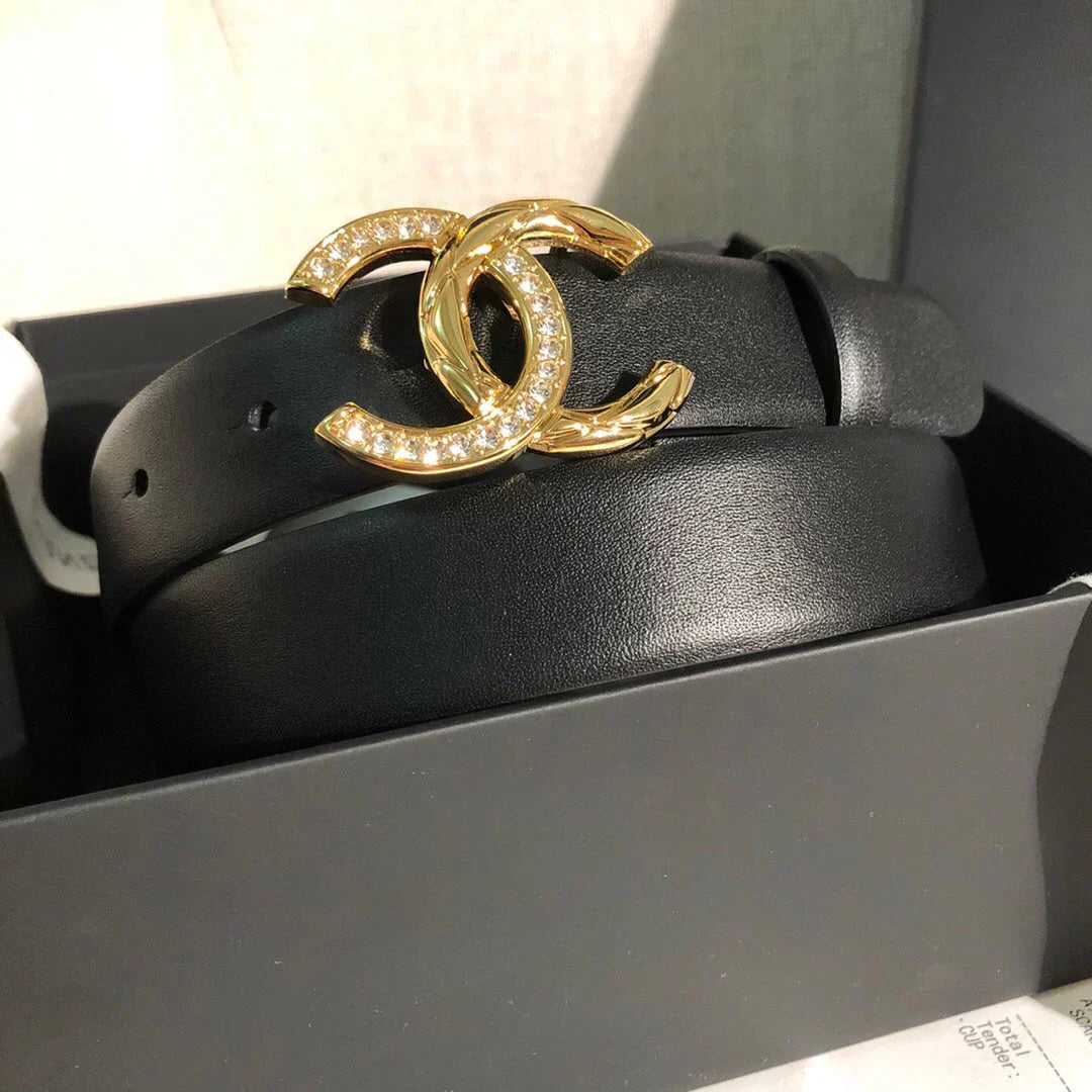 2025 Double-sided original calfskin belt width 3.0CM