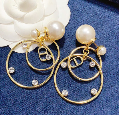 2025 Pearl Round Earrings