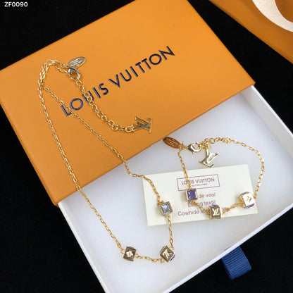 2025 Diamond Geometric Bracelet and Necklace