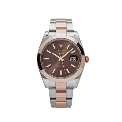 2025 Watch Datejust 126301 Stainless Steel Rose Gold Chocolate Dial (New 2024)