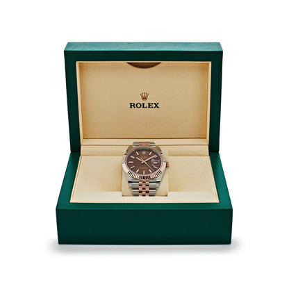 2025 Watch Datejust 126331 Two-Toned Rose Gold Stainless Steel Brown Dial (2023)