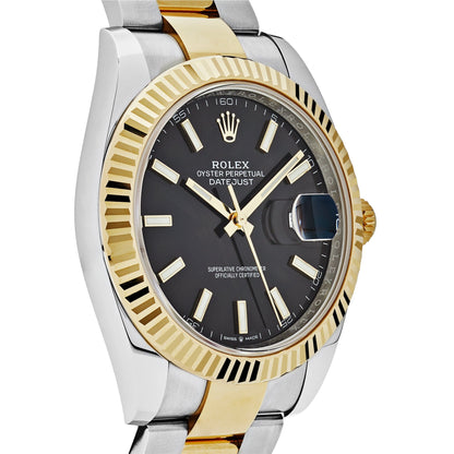 2025 Watch Datejust 126333 Yellow Gold Stainless Steel Black Dial Oyster