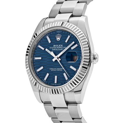 2025 Watch Datejust 126334 Stainless Steel Fluted Motif Blue Dial Oyster (2023)