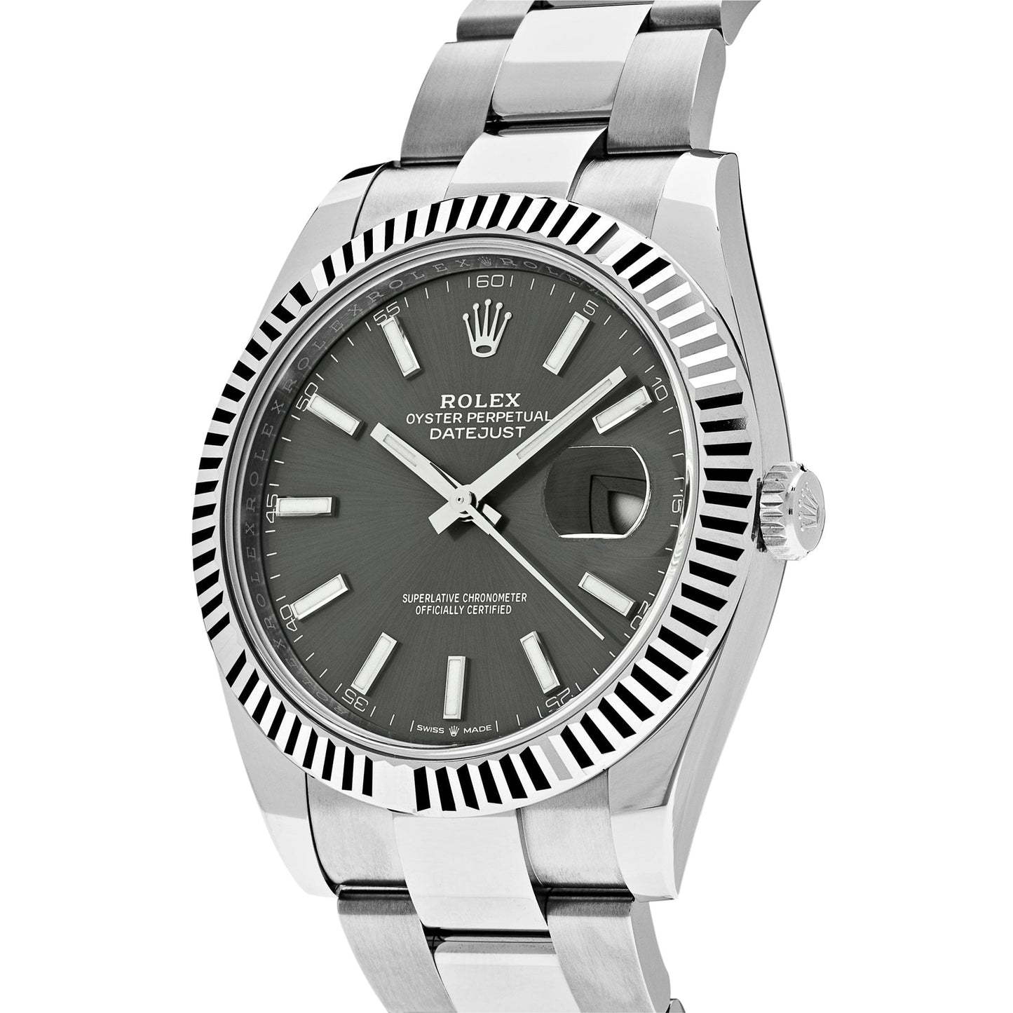 2025 Watch Datejust 126334 Stainless Steel Slate Dial Oyster
