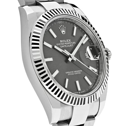 2025 Watch Datejust 126334 Stainless Steel Slate Dial Oyster