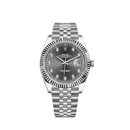 2025 Watch Datejust 126334 Stainless Steel Slate Diamond Dial Jubilee