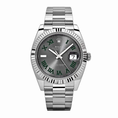2025 Watch Datejust 126334 'Wimbledon' Stainless Steel Slate Dial Oyster (2024)