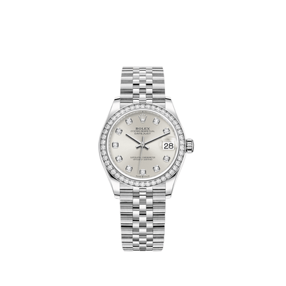 2025 Watch Datejust 278384RBR White Gold Stainless Steel Silver Dial