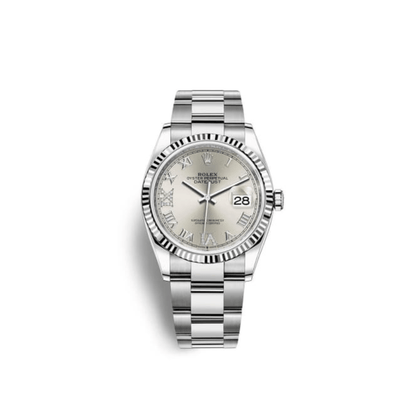 2025 Watch Datejust 126234 White Gold Stainless Steel Silver Dial Oyster