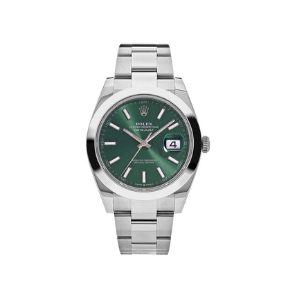 2025 Watch Datejust 126300 Stainless Steel Green Dial Oyster (2022)