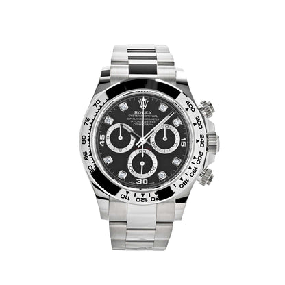2025 Watch Daytona 116509 White Gold Black Diamond Dial (2022)