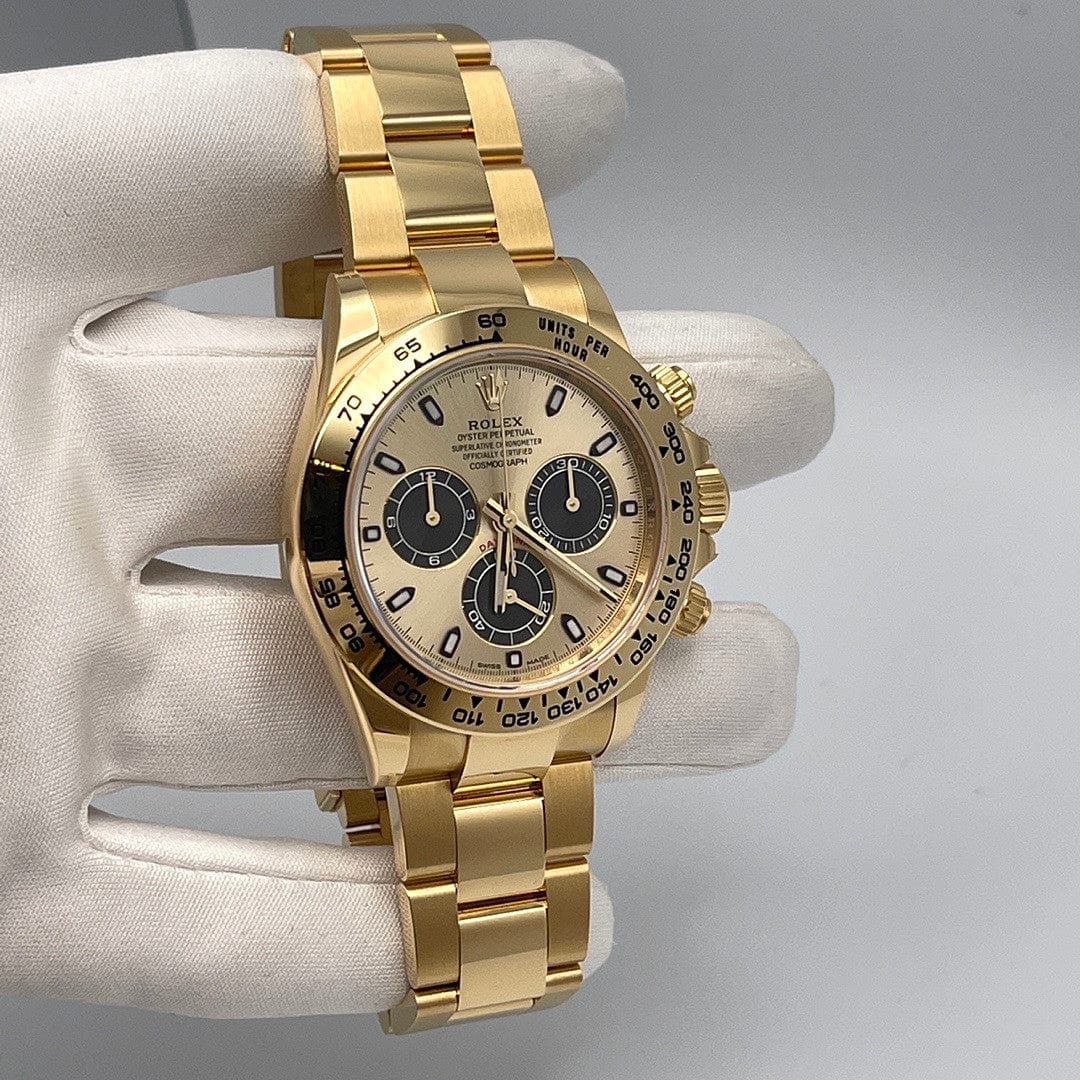 2025 Watch Daytona 116508 Yellow Gold Champagne Dial