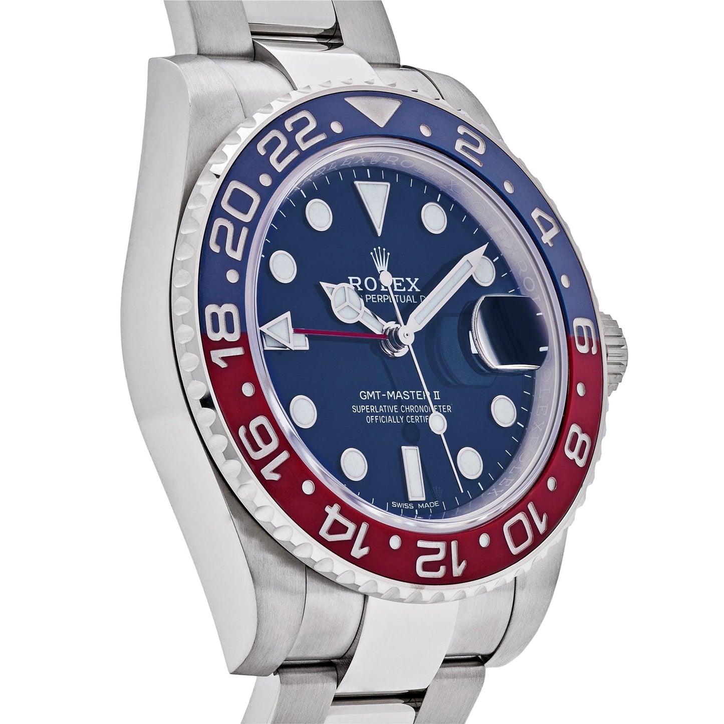 2025 Watch GMT-Master II 116719BLRO Pepsi White Gold Blue Dial Oyster