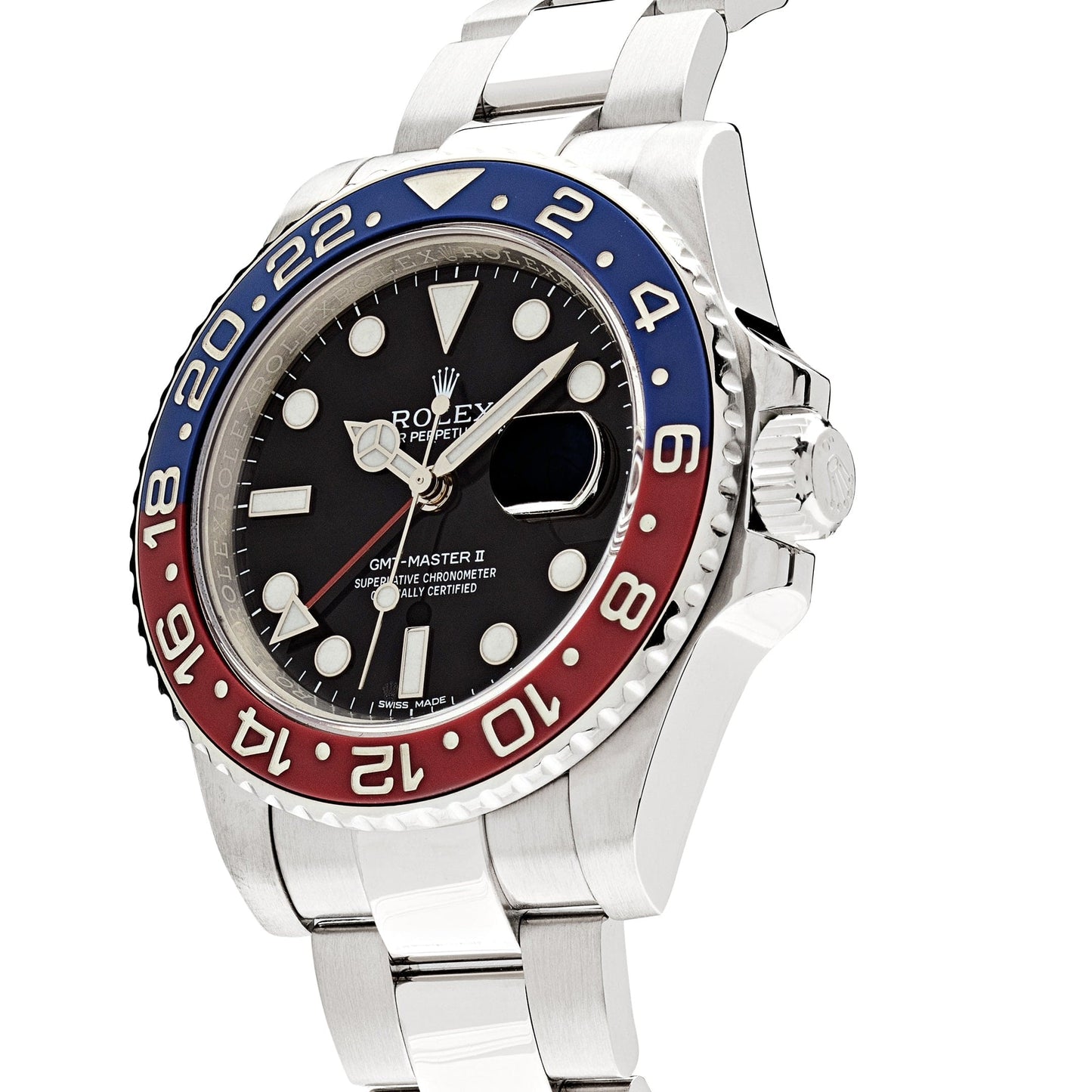 2025 Watch GMT-Master II 116719BLRO 'Pepsi' White Gold Black Dial (2017)