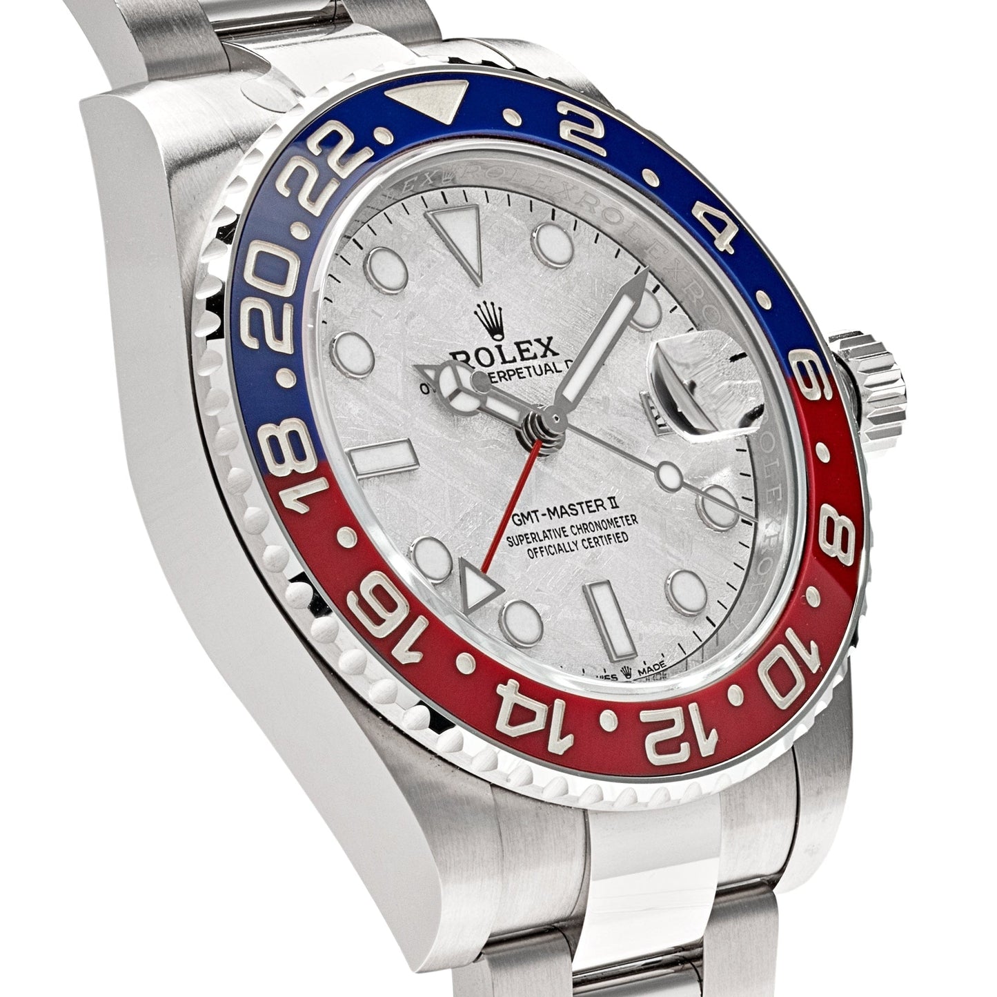 2025 Watch GMT-Master II 126719BLRO 'Pepsi' White Gold Meteorite Dial (2021)