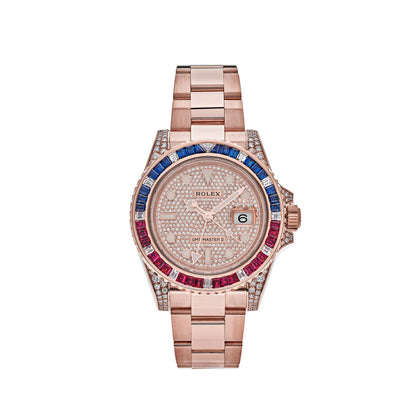 2025 Watch GMT-Master II 126755SARU Rose Gold Sapphire and Ruby