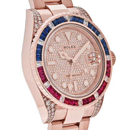 2025 Watch GMT-Master II 126755SARU Rose Gold Sapphire and Ruby