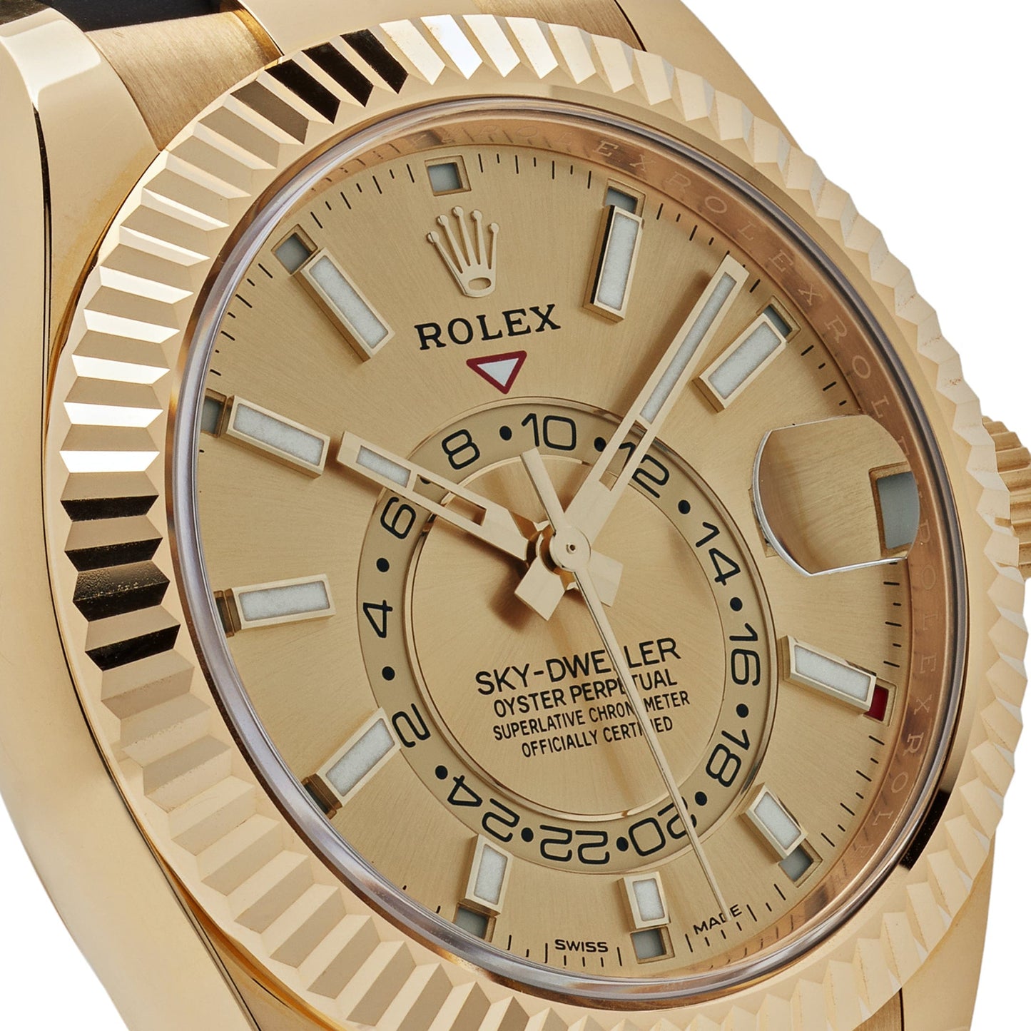 2025 Watch Sky-Dweller 326238 Yellow Gold Champagne Dial (2021)