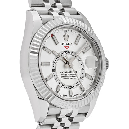 2025 Watch Sky-Dweller 326934 Stainless Steel White Dial Jubilee (2022)