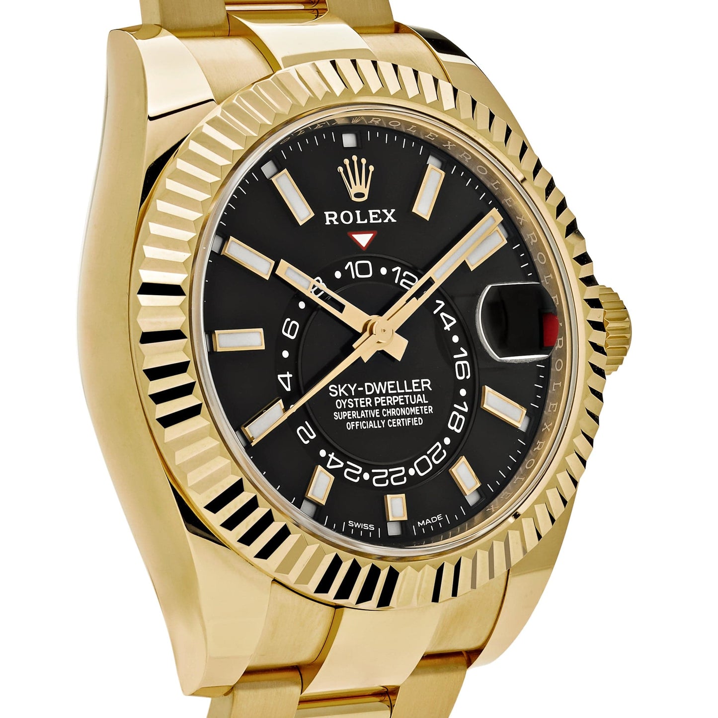 2025 Watch Sky-Dweller 326938 Yellow Gold Black Dial (2021)