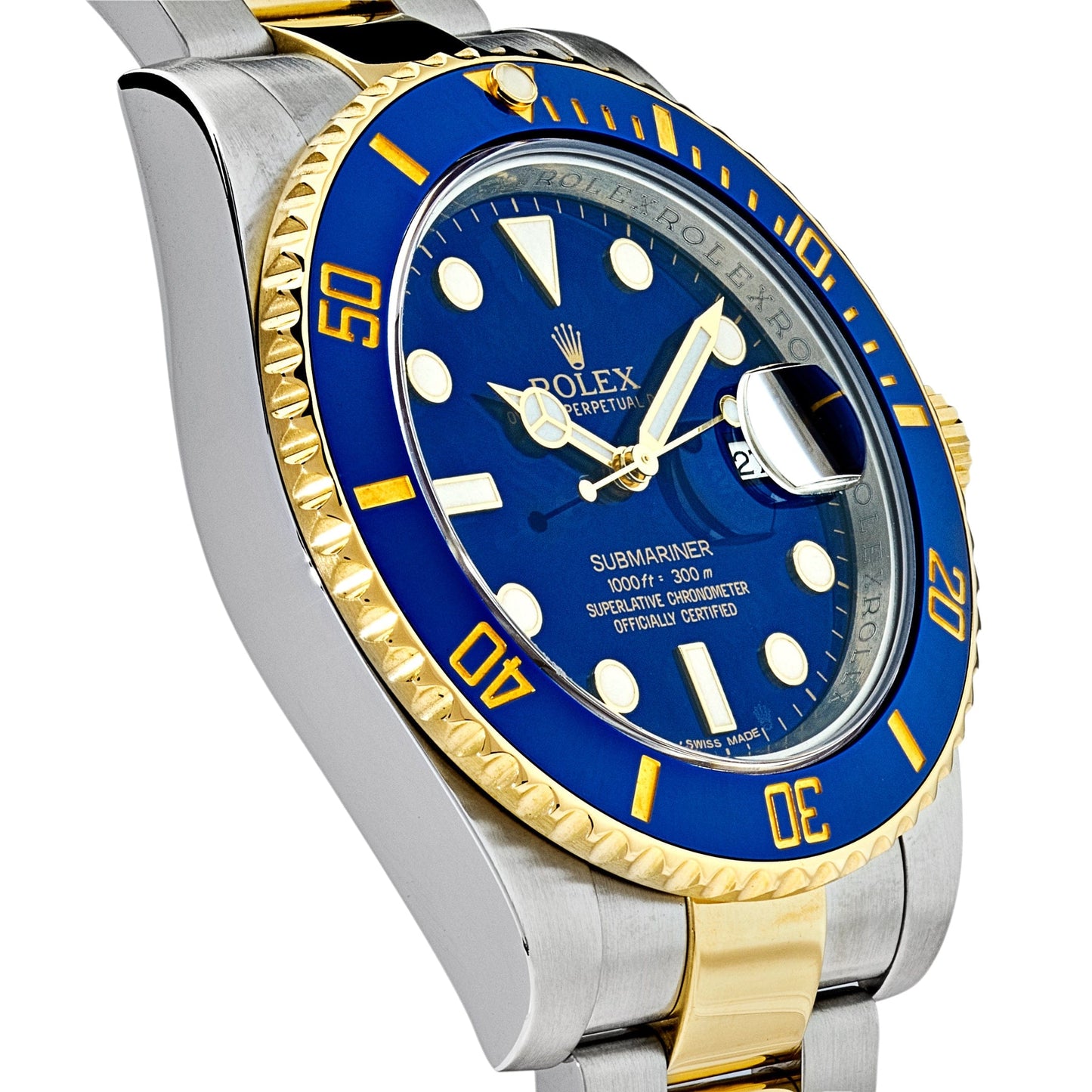 2025 Watch Submariner Date 116613LB Stainless Steel Yellow Gold Blue Dial
