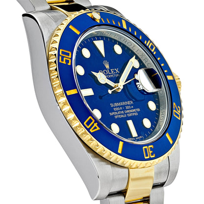 2025 Watch Submariner Date 116613LB Stainless Steel Yellow Gold Blue Dial