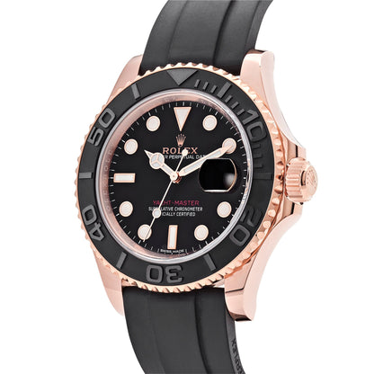 2025 Watch Yacht-Master 116655 Rose Gold Black Dial