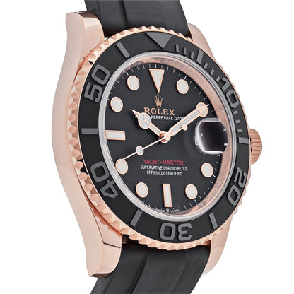 2025 Watch Yacht-Master 126655 Rose Gold Black Dial (2023)